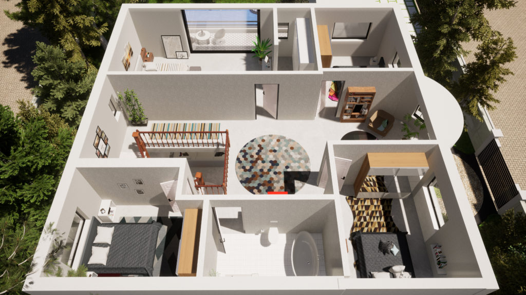 Villa Projesi | Tunus — architectural visualization 5 by Arakot Studio