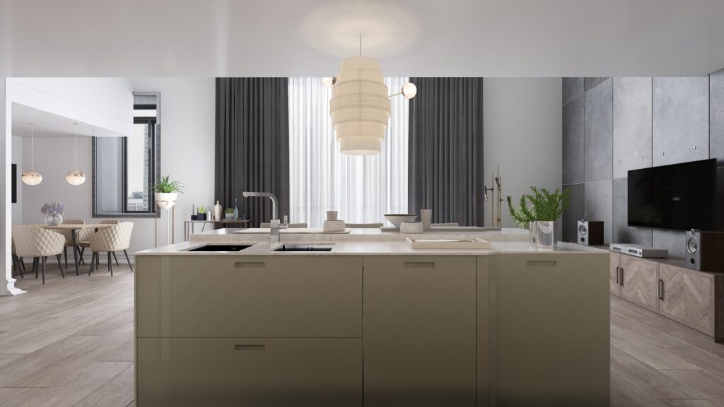 Loft Daire İç Mekan  |  Portekiz — architectural visualization 3 by Arakot Studio