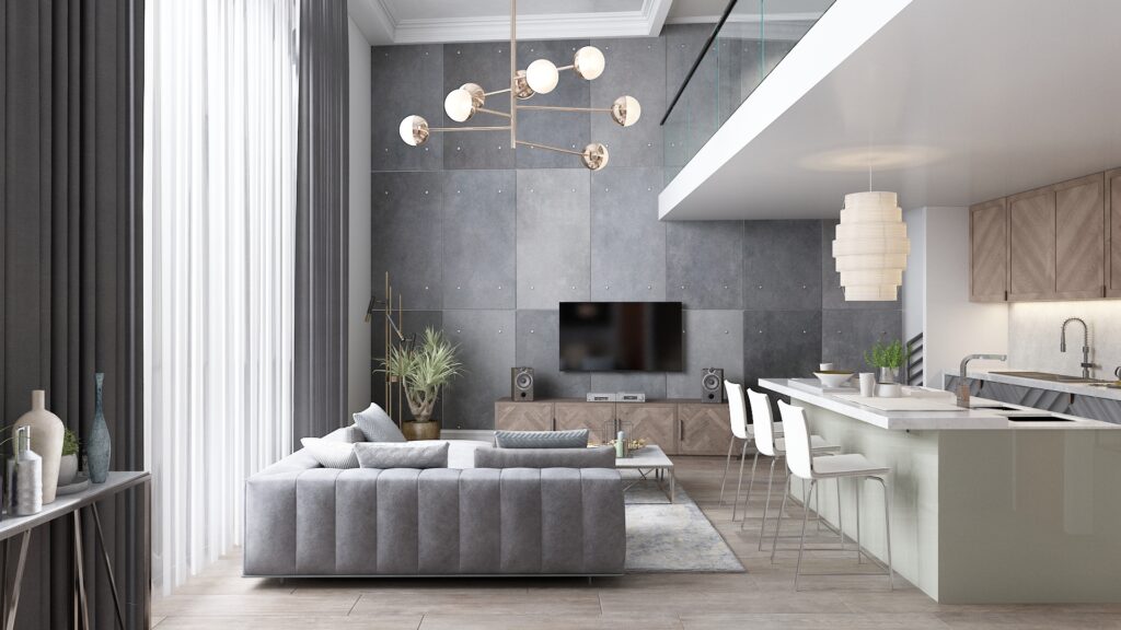 Loft Daire İç Mekan  |  Portekiz — architectural visualization 1 by Arakot Studio