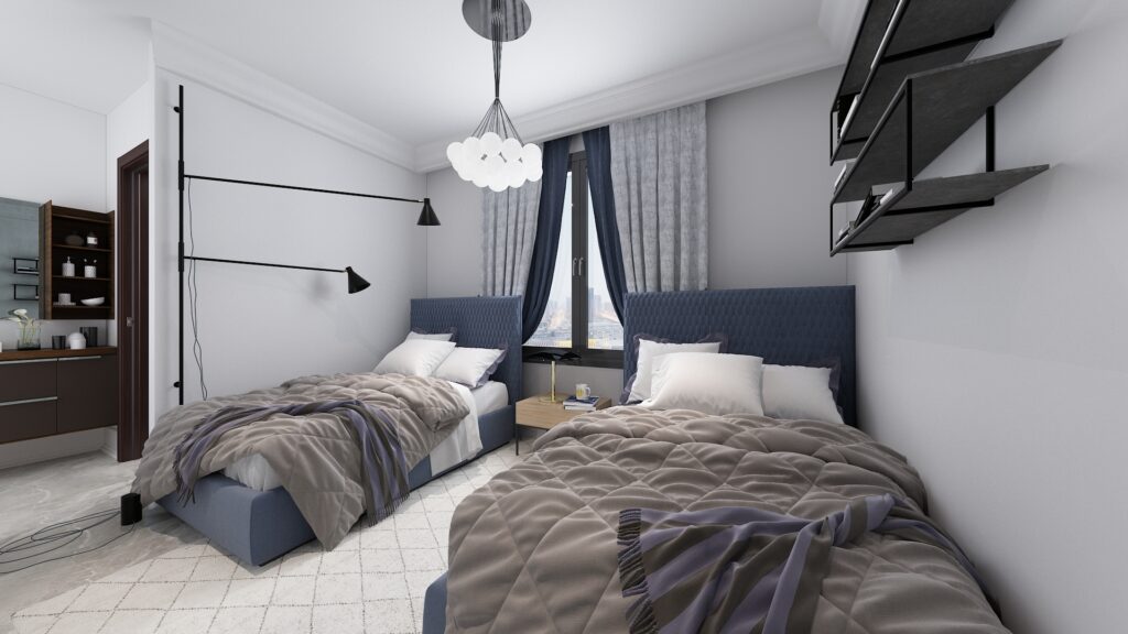 Villa İç Mekan  |  Amerika — architectural visualization 4 by Arakot Studio
