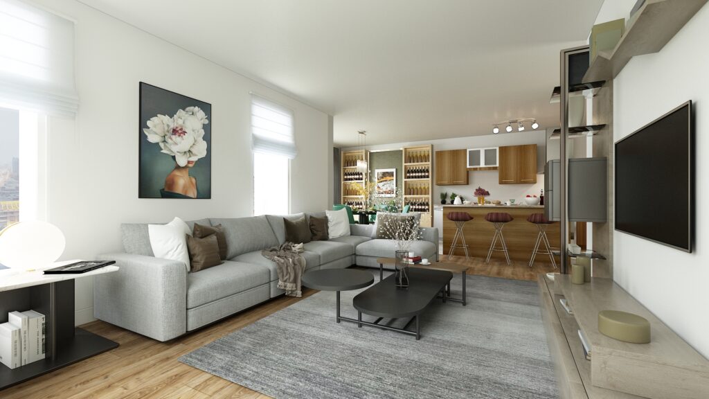 Daire Yenileme 2  |  Kanada — architectural visualization 1 by Arakot Studio