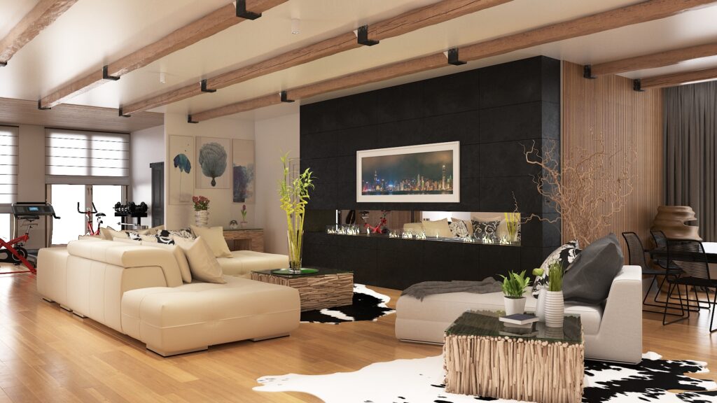 Villa İç Mekan 1. Kat |  Amerika — architectural visualization 3 by Arakot Studio