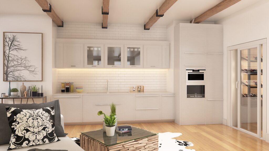 Villa İç Mekan 1. Kat |  Amerika — architectural visualization 4 by Arakot Studio