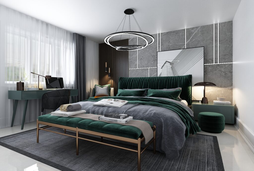  Yatak Odası Tasarımı  |  İngiltere — architectural visualization 3 by Arakot Studio