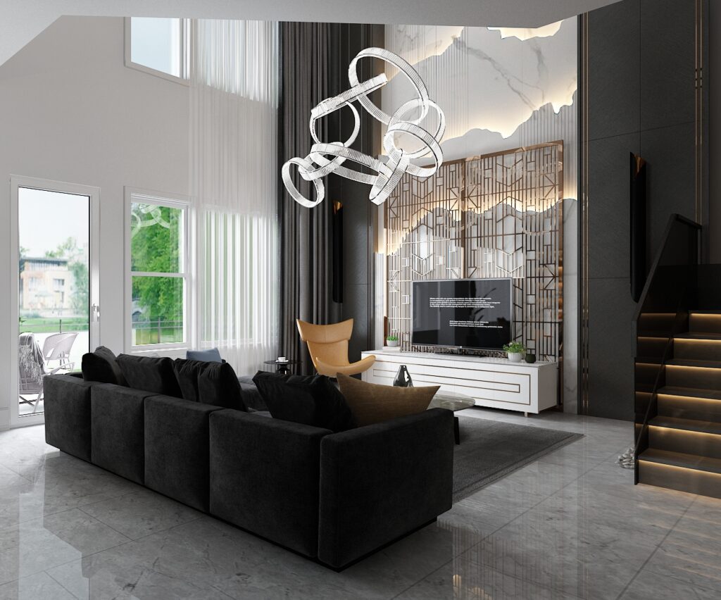 Villa İç Mekan 1. Kat |  Kanada — architectural visualization 1 by Arakot Studio