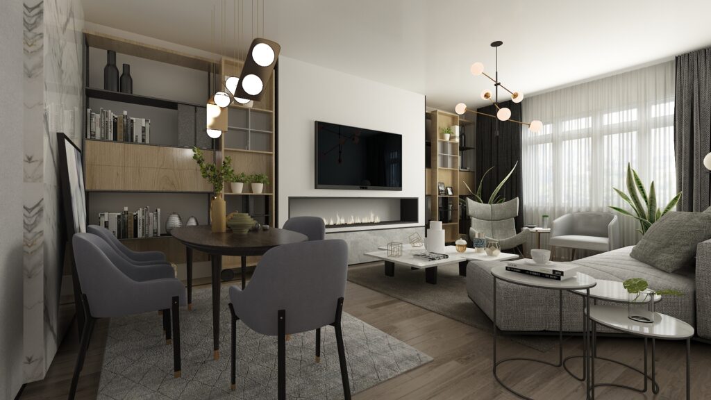 Apartman Dairesi Renovasyon |  Singapur — architectural visualization 6 by Arakot Studio