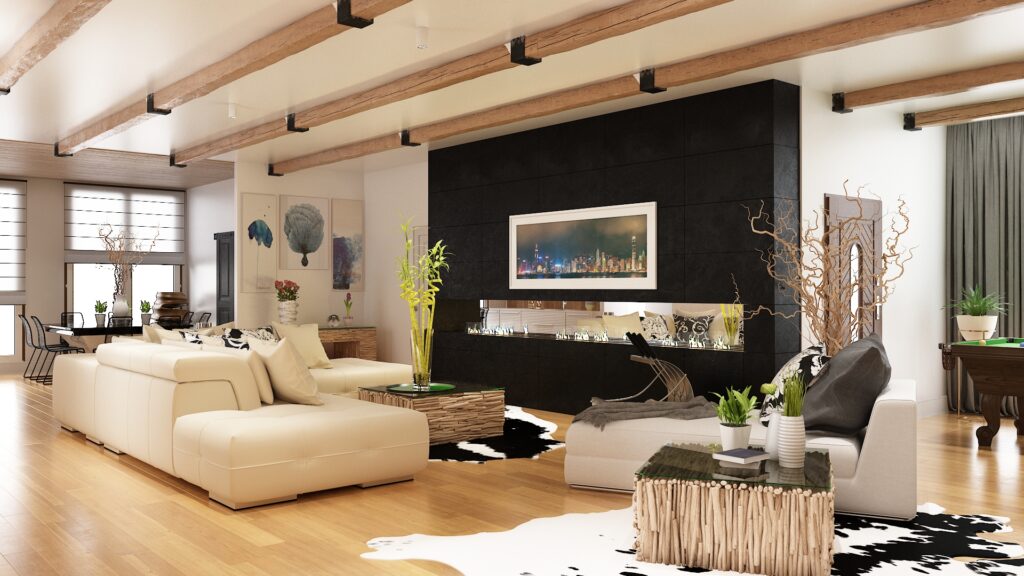 Villa İç Mekan 1. Kat |  Amerika — architectural visualization 1 by Arakot Studio