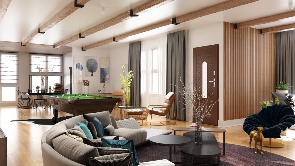 Villa İç Mekan 3. Kat |  Amerika — architectural visualization 4 by Arakot Studio