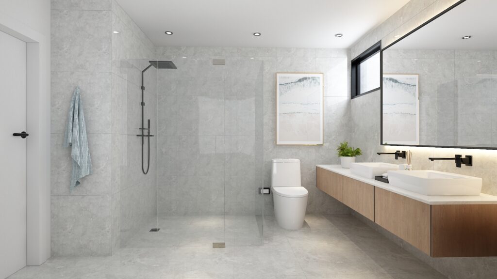 Livingroom- Bathroom Design |  France — architectural visualization 6 by Arakot Studio