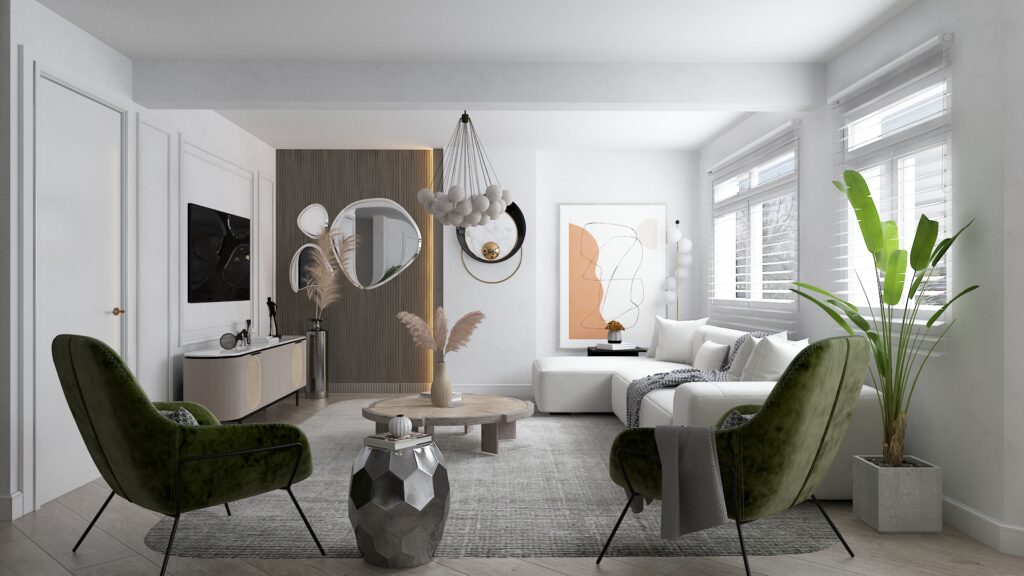  Living- Dining Area |  England — architectural visualization 3 by Arakot Studio