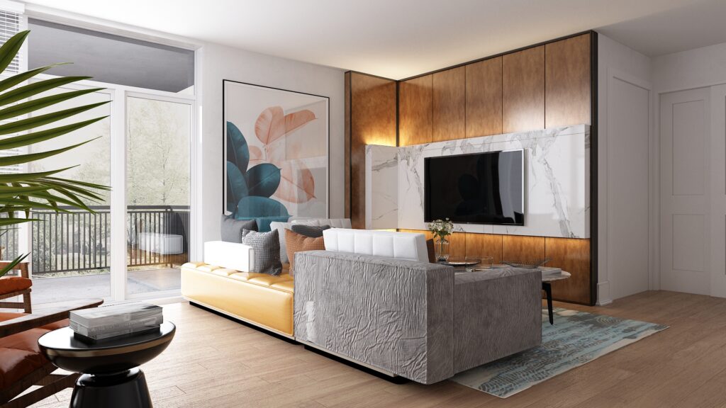 Living Area Apartment Renovation |  Italy — architectural visualization 1 by Arakot Studio