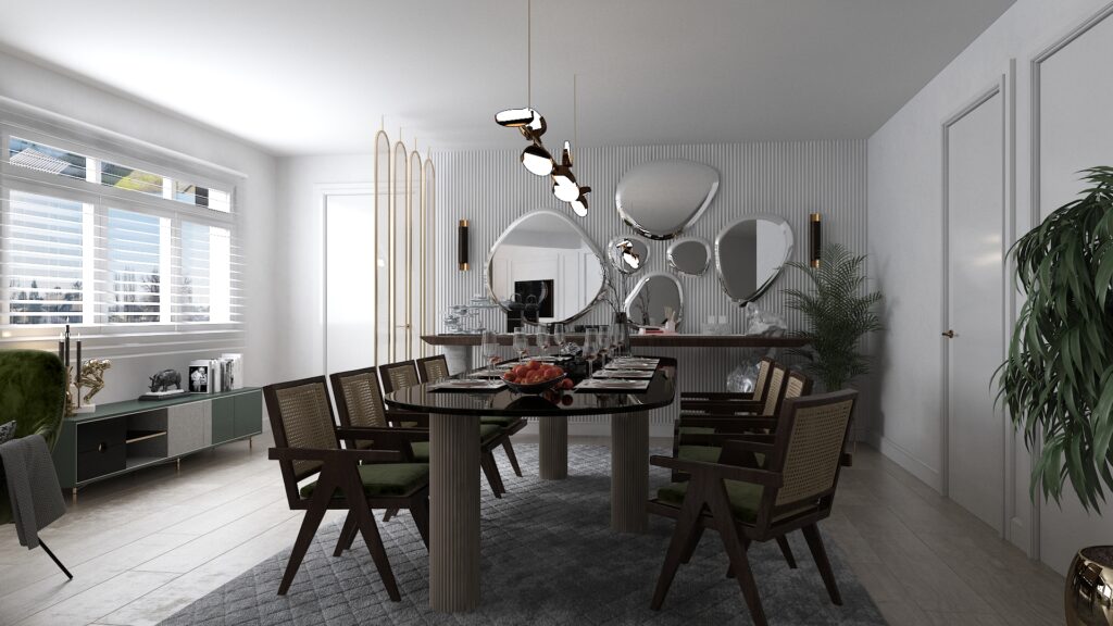  Living- Dining Area |  England — architectural visualization 1 by Arakot Studio