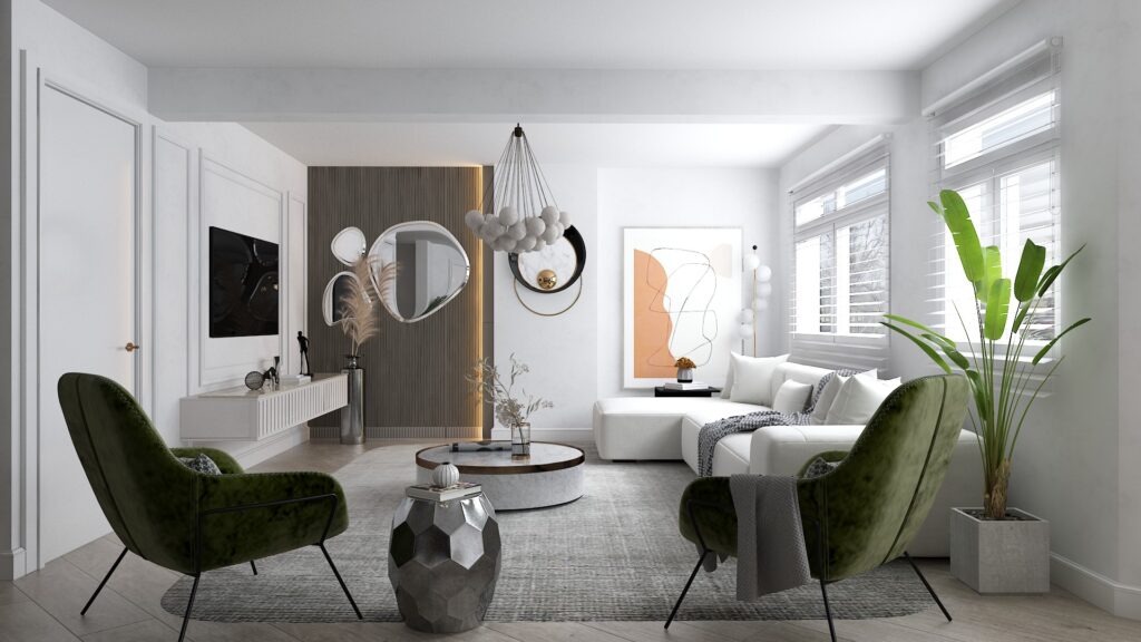  Living- Dining Area |  England — architectural visualization 2 by Arakot Studio