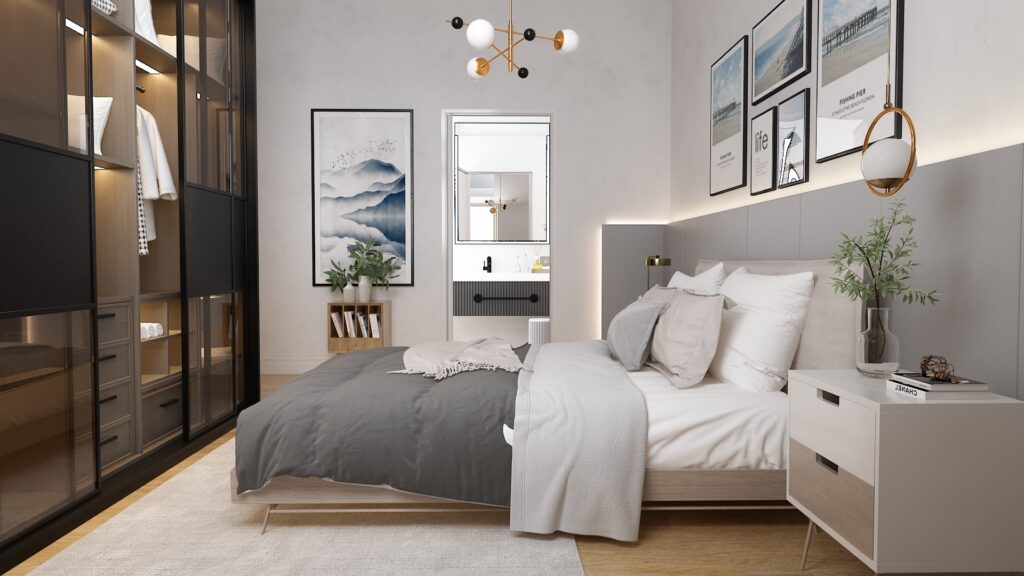 Bedroom Design |  Switzerland — architectural visualization 1 by Arakot Studio