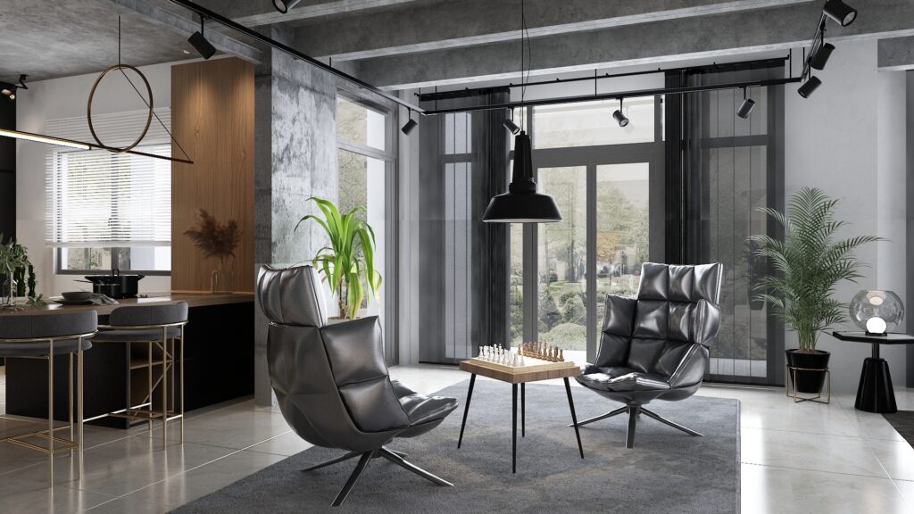 Industrial Interior Design |  BAE — architectural visualization 2 by Arakot Studio