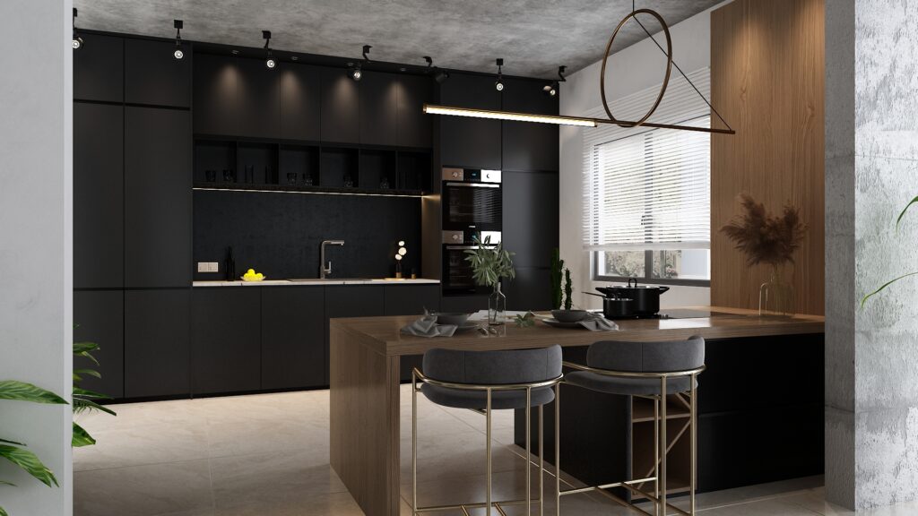  Industrial Kitchen |  BAE — architectural visualization 1 by Arakot Studio