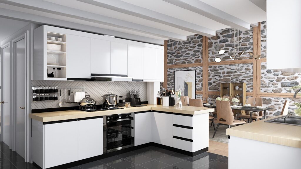 Kitchen Design |  Switzerland — architectural visualization 1 by Arakot Studio