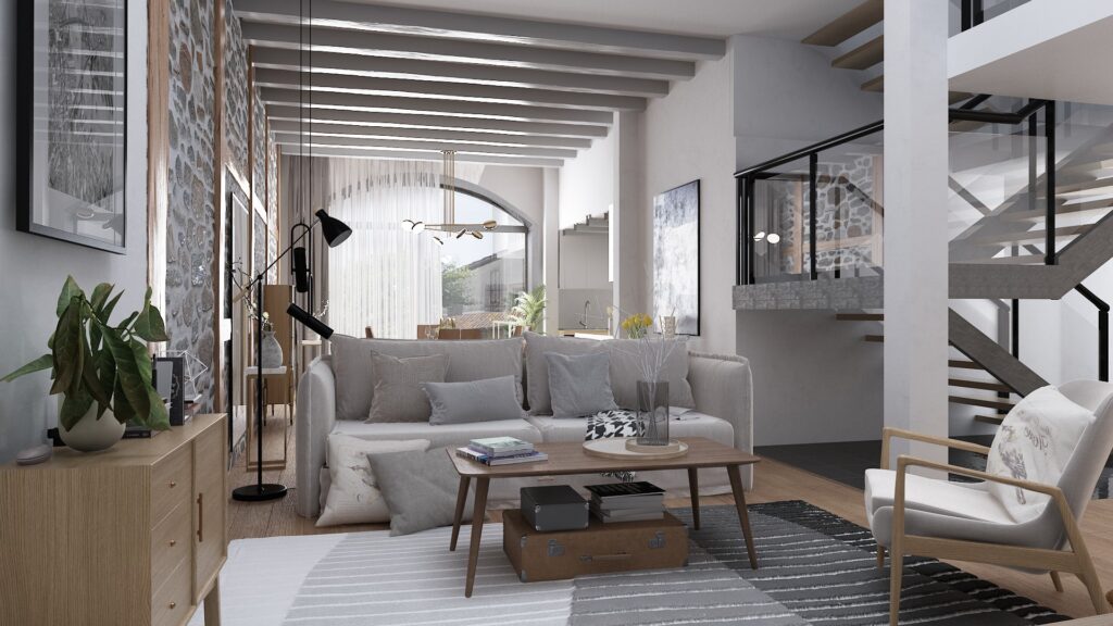 Living-Dining Area |  Switzerland — architectural visualization 2 by Arakot Studio