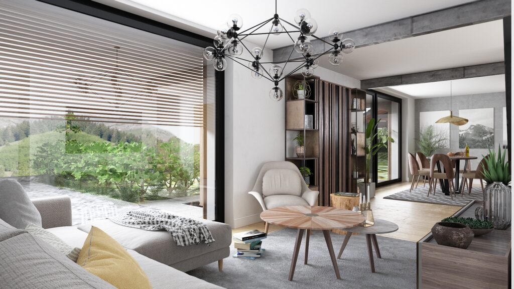 luxury Lıvıng-dınıng-kıtchen desıgn  |  spaın — architectural visualization 2 by Arakot Studio