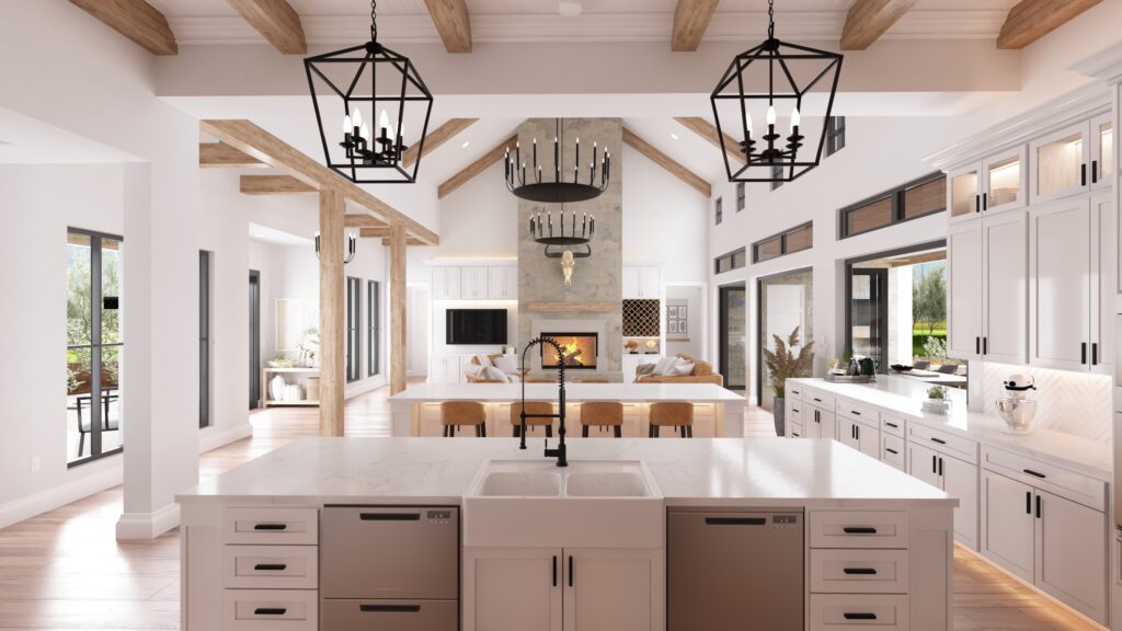 Canyon lake house living area |  usa — architectural visualization 1 by Arakot Studio