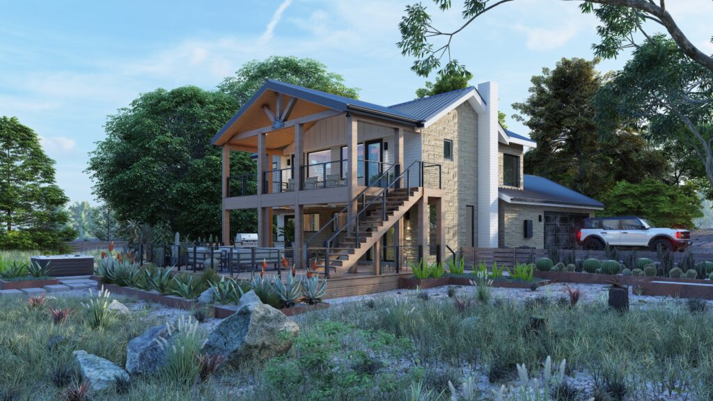 Luxury country house | usa — architectural visualization 2 by Arakot Studio