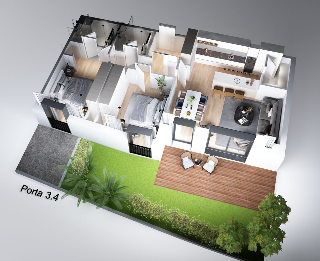 3d Floor Plan render 3 |  portugal — architectural visualization 3 by Arakot Studio