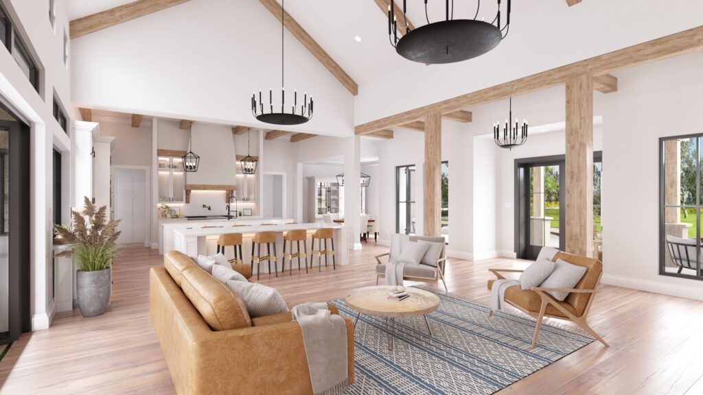 Canyon lake house living area |  usa — architectural visualization 3 by Arakot Studio