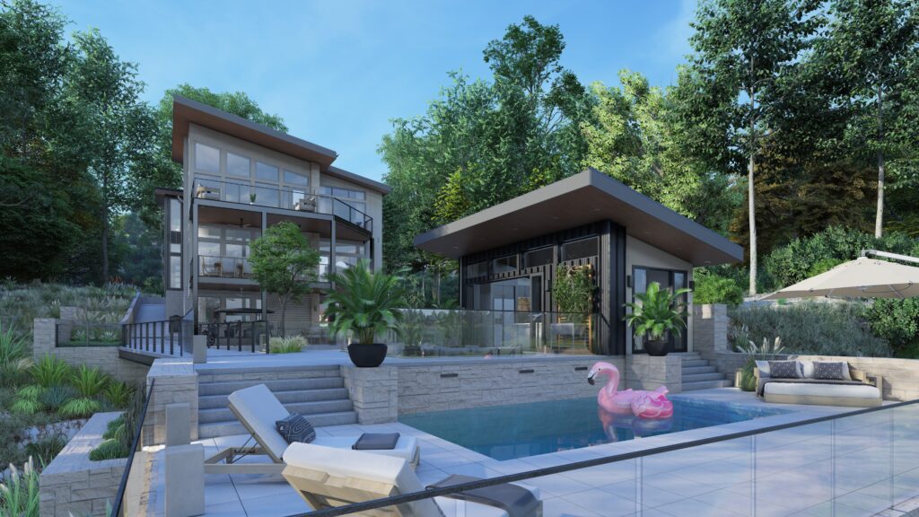 Lake house |  usa — architectural visualization 1 by Arakot Studio