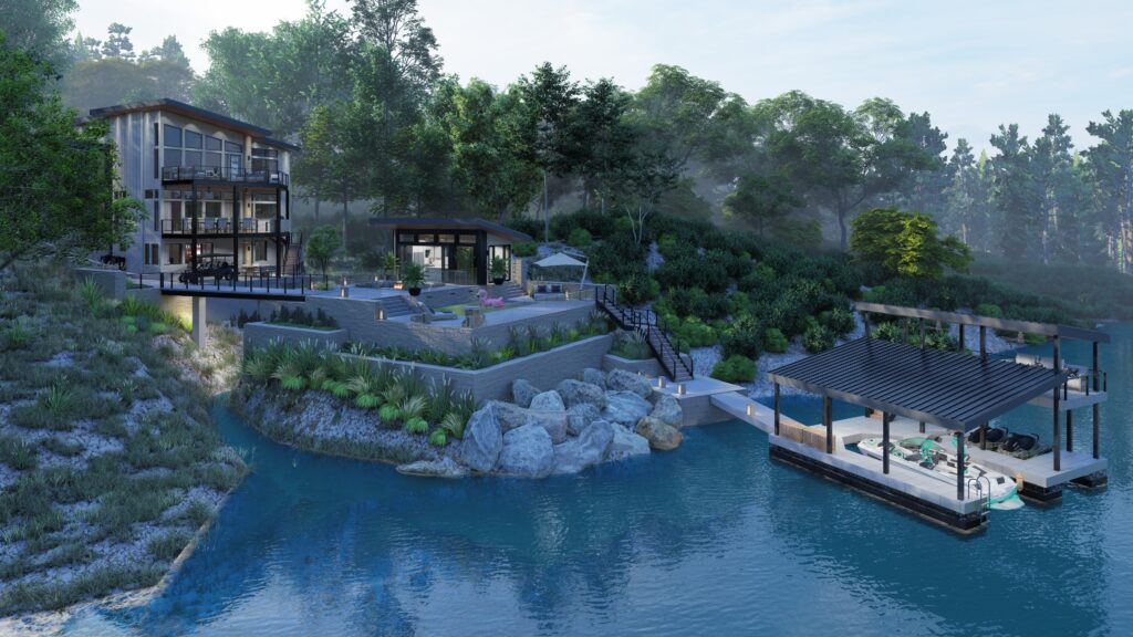 Lake house 2 |  usa — architectural visualization 1 by Arakot Studio