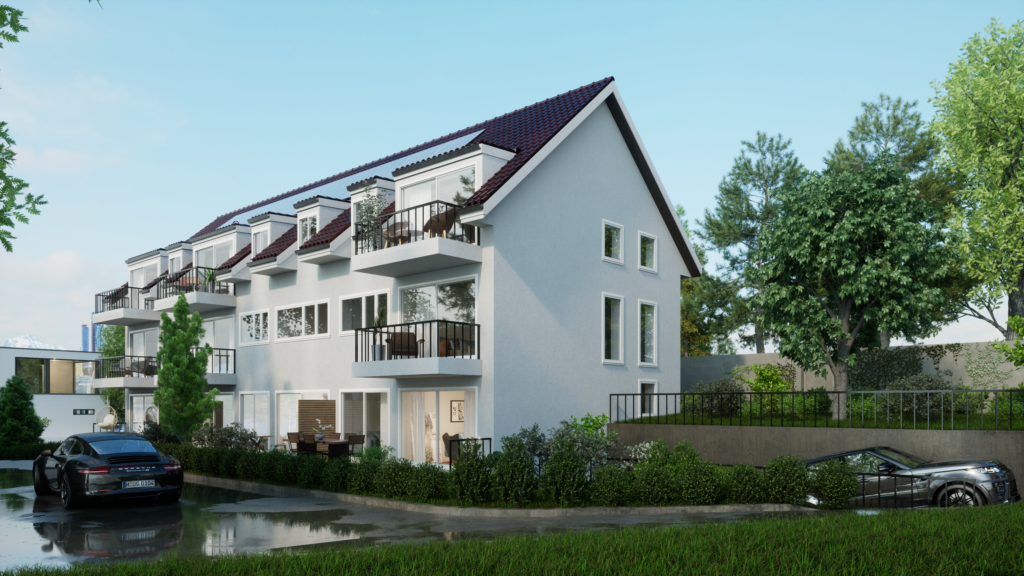 dwellıng buıldıng desıgn |  swıtzerland — architectural visualization 1 by Arakot Studio
