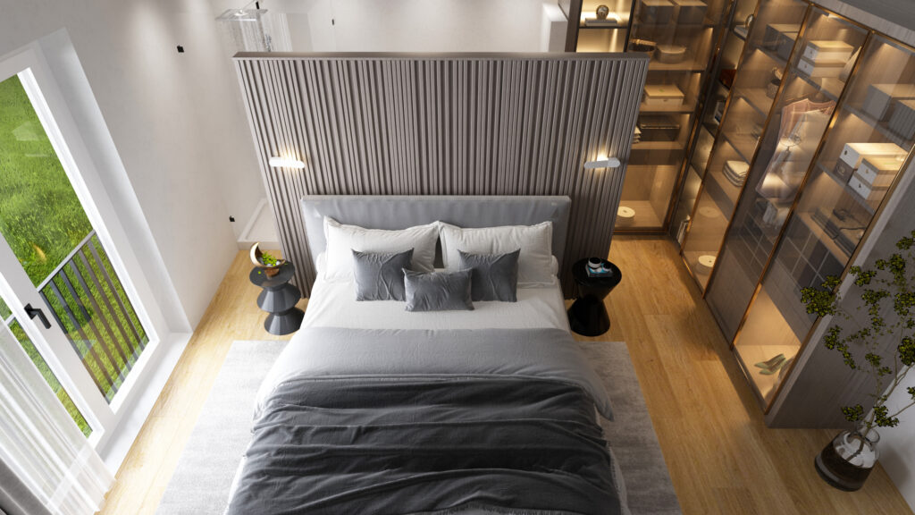 Renovated Interıor Bedroom |  Switzerland — architectural visualization 1 by Arakot Studio