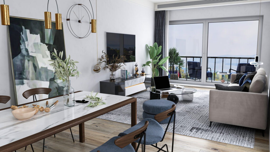 Lıvıng-dınıng area  |  spaın — architectural visualization 2 by Arakot Studio