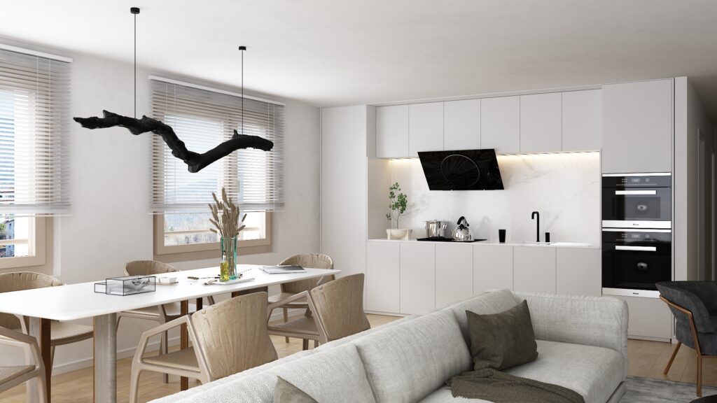 lıvıng- kıtchen desıgn |  Italy — architectural visualization 1 by Arakot Studio